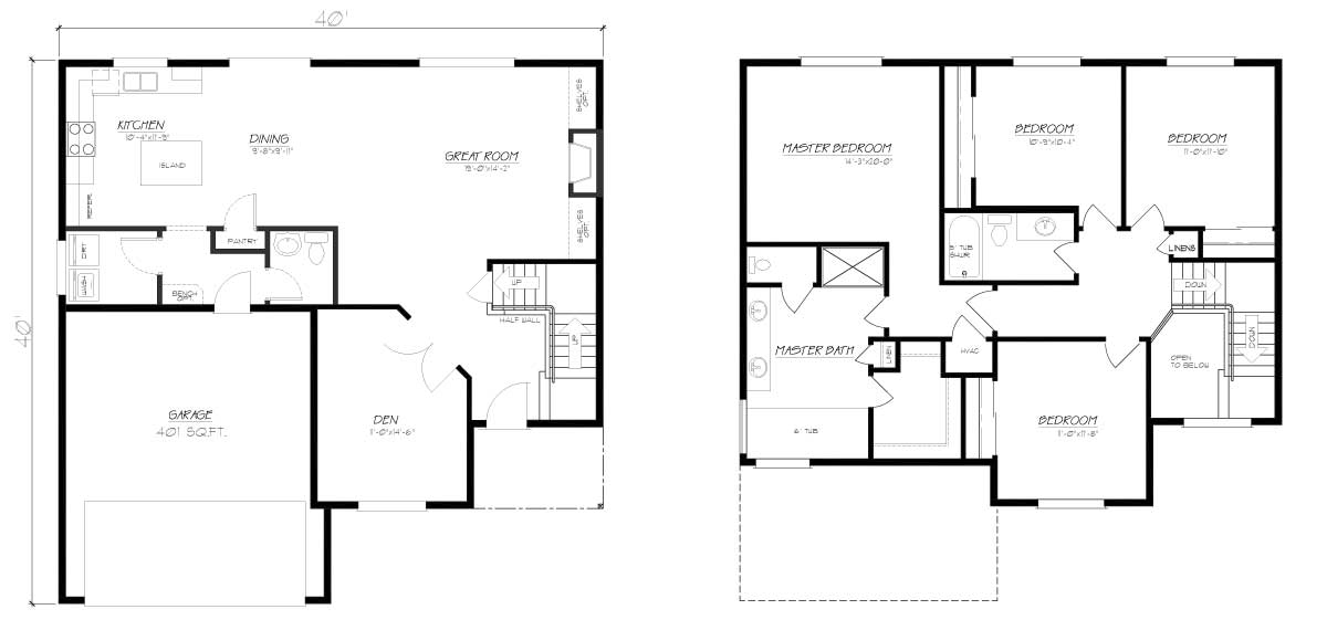 Floorplan of the Camellia home by Kingston Homes