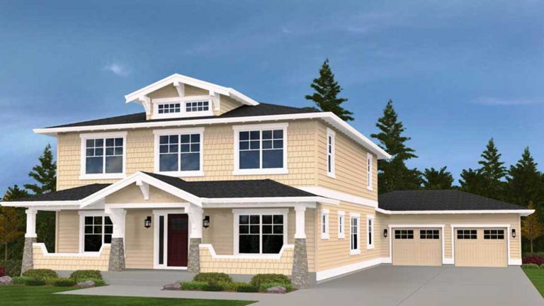 Rendering of the Maywood plan by Kingston Homes