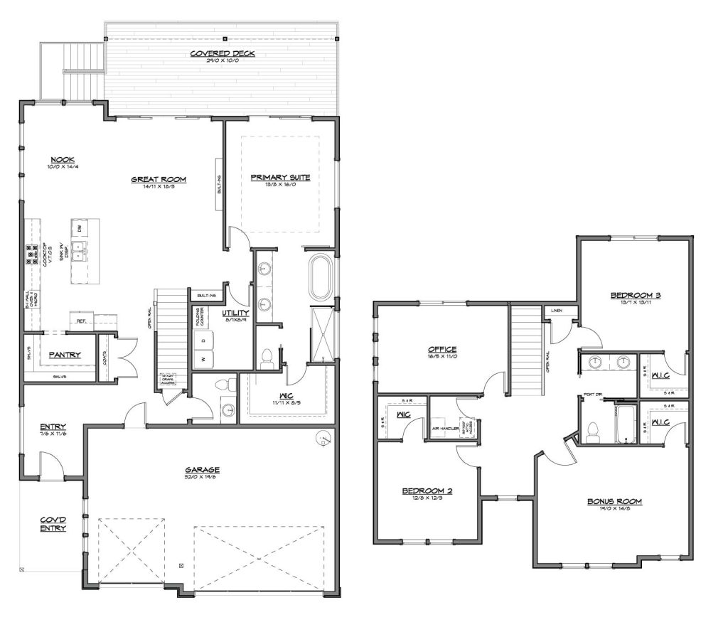 Floor plan for the Oakmont home by Kingston Homes