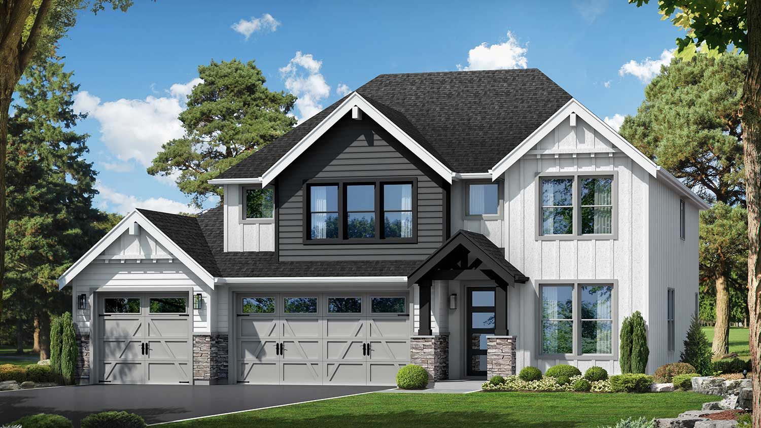 Rendering of the Aspen plan by Kingston Homes