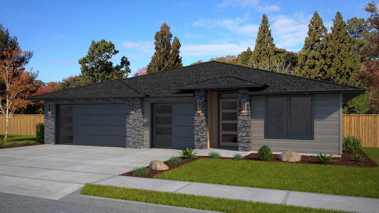 Rendering of the Columbia plan by Kingston Homes