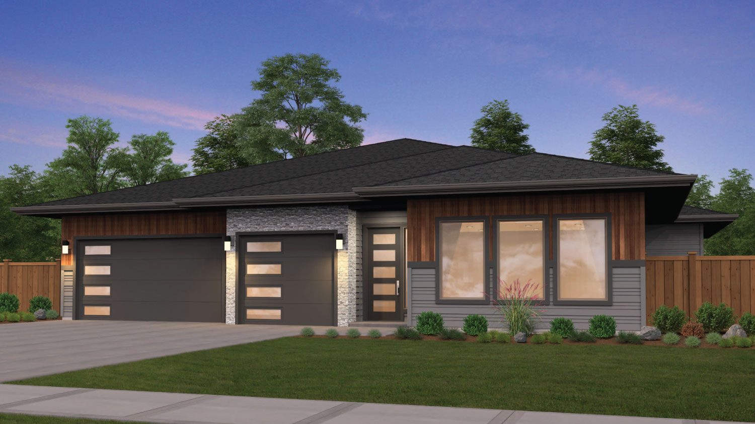 Rendering of the Cannon plan by Kingston Homes