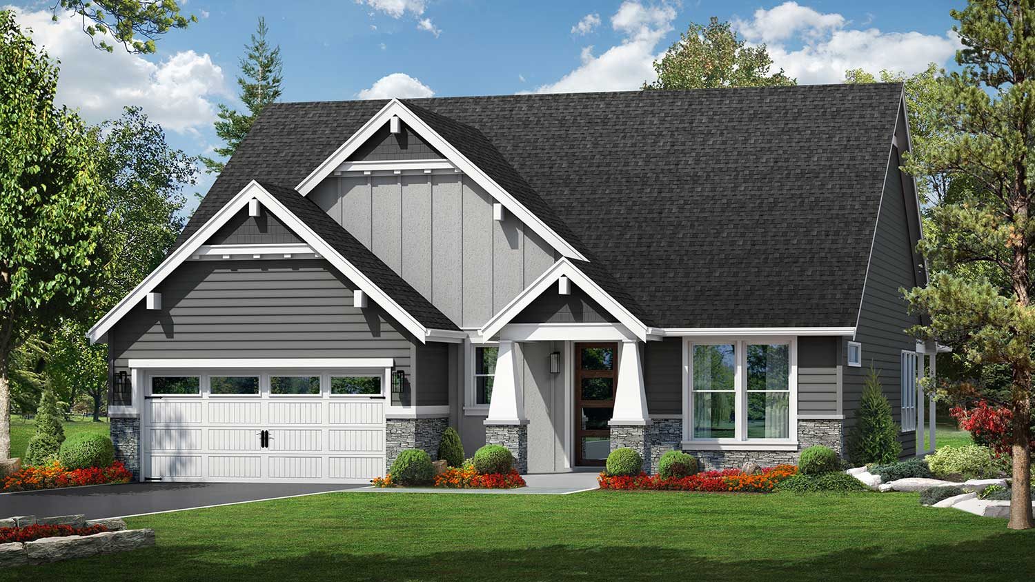 Rendering of the Neskowin plan by Kingston Homes